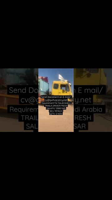 trailer driver job Saudi #job #shorts #virul
