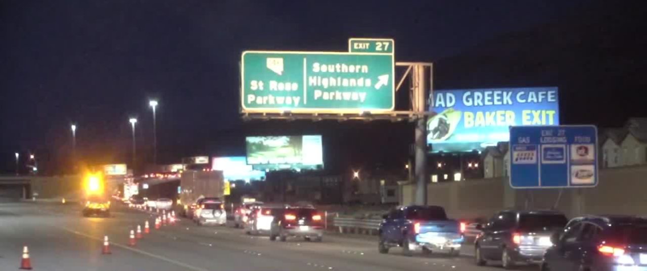 Update: I-15 closed between St. Rose Parkway and Jean