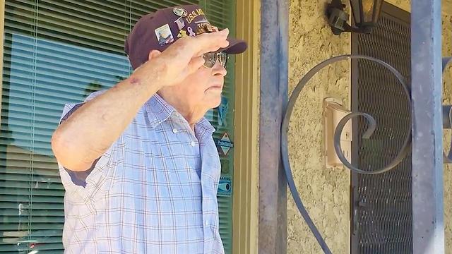 Pearl Harbor Veteran Honored On Own Front Porch