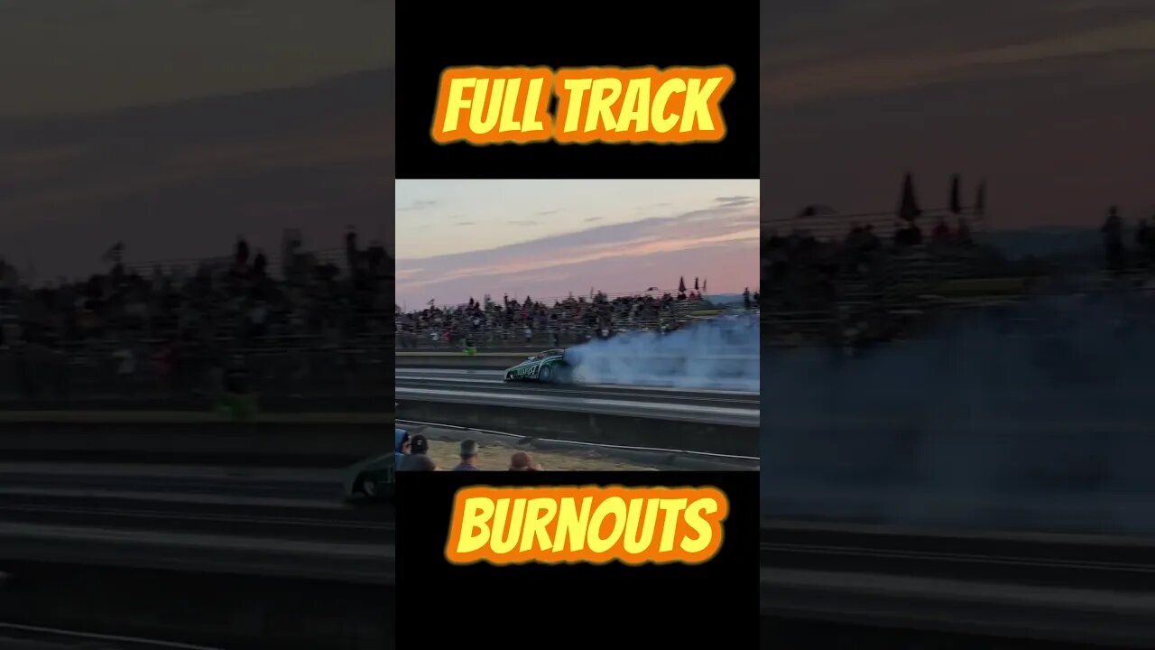 Funny Car Full Track Burnouts! #shorts