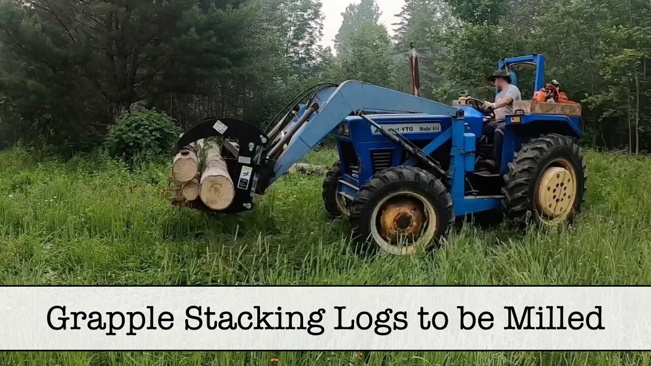 Using the Best Grapple to Load Logs for the Sawmill