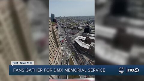 Fans gather for DMX memorial service