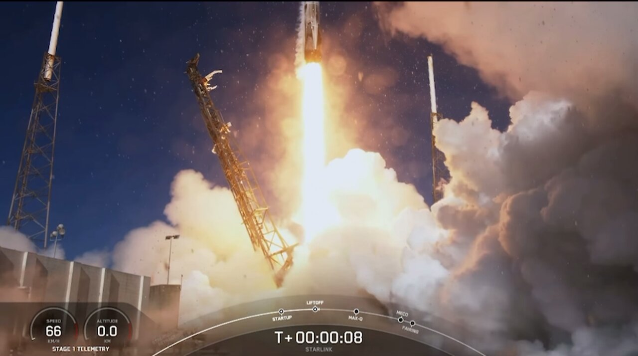 SpaceX launched 46 Starlink satellites, on Feb 21. 2022 and successfully lands Falcon 9 first stage