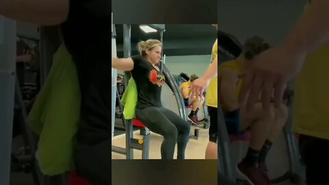 Female chest workout #chestday #short