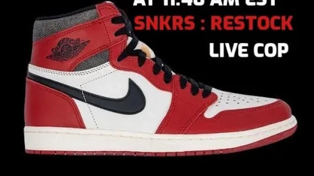 Air Jordan 1 : Lost and Found Restock : Live Cop