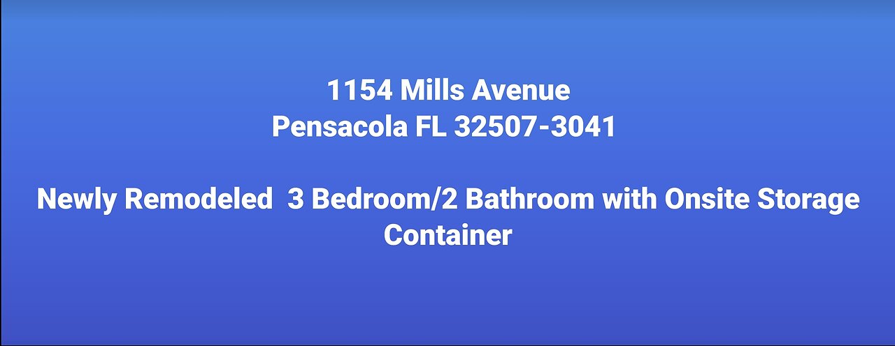 1154 Mills Ave Perdido Key FL 32507