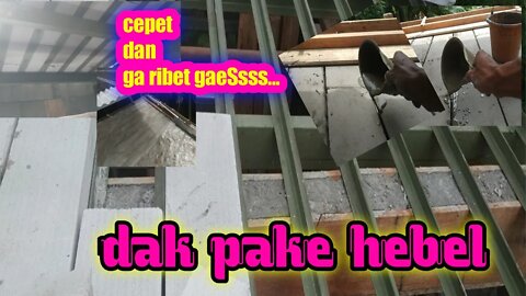 cor dak ruang pake hebel dan besi siku || lebih ekonomis saya pribadi..