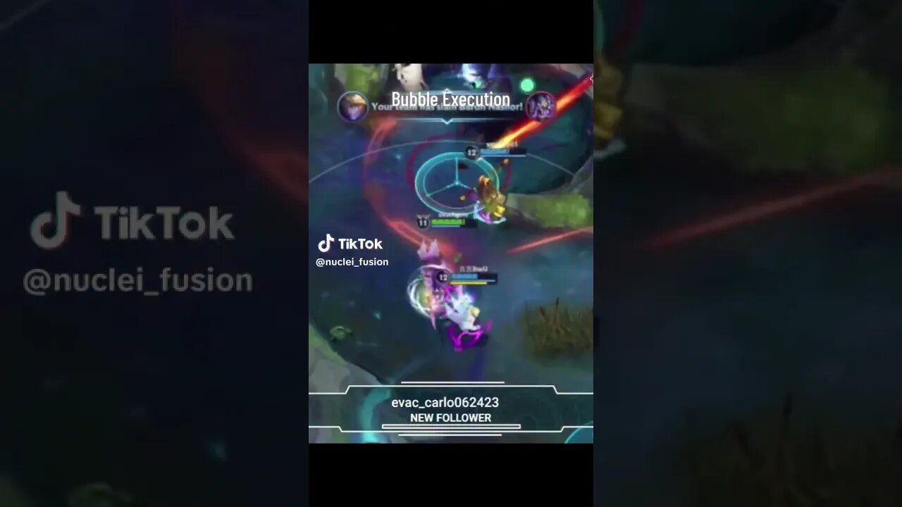 Nami Bubble Execution #nami #leagueoflegends #wildrift #bubble #funny #pantheon #baronnashor