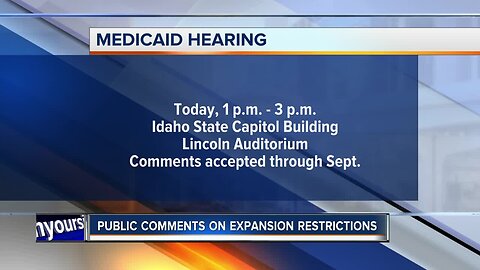 HAPPENING TODAY: Public comments on Medicaid expansion restrictions