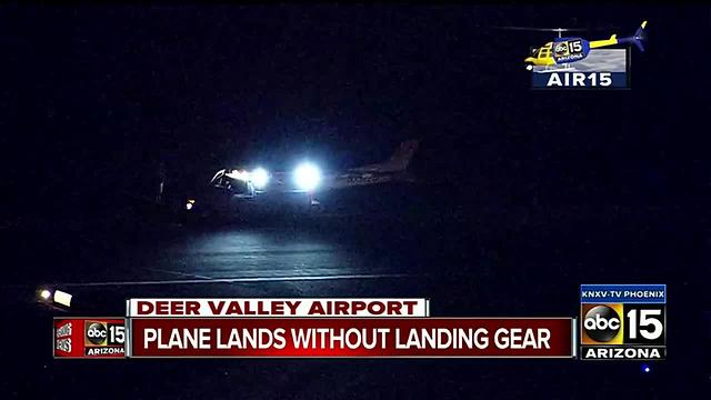 Plane lands in Deer Valley without landing gear