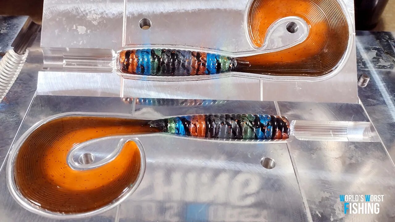 Making Some WILD Large Soft Plastic Grubs & Tripletail Fishing Blog