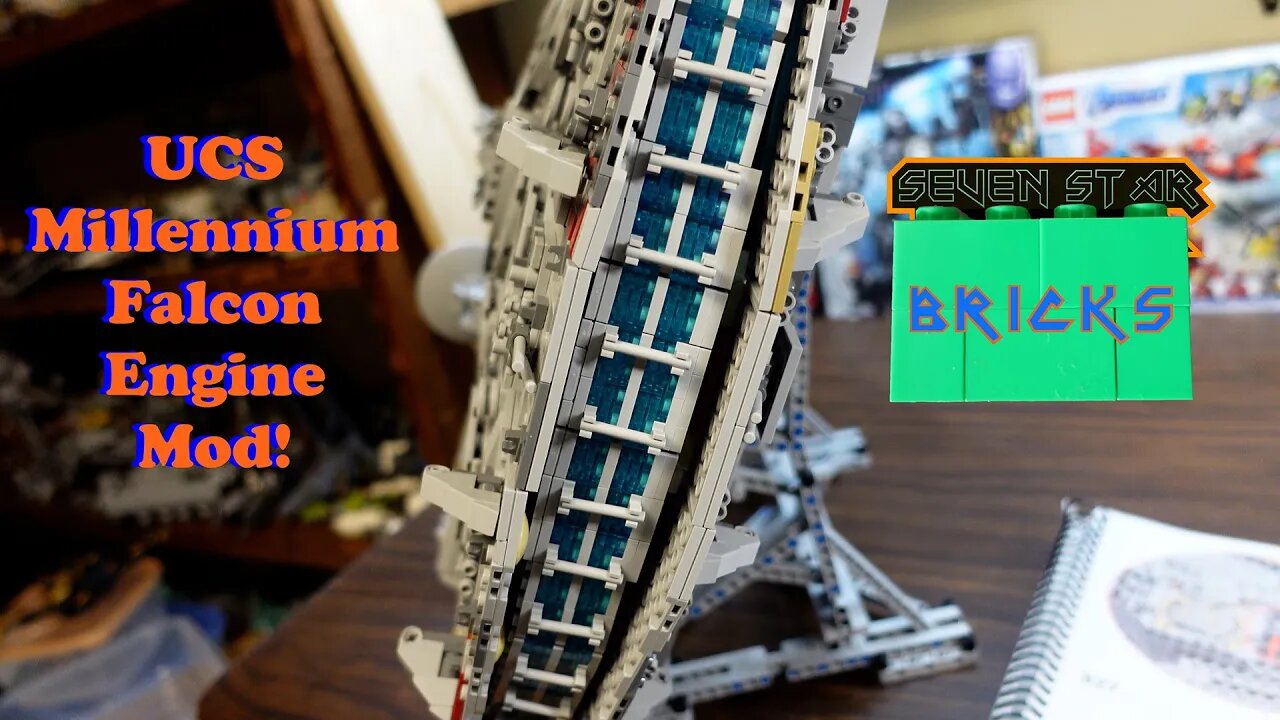 Knock off UCS Millennium Falcon Engine Mod - Lego Star Wars - Webrick MOC build