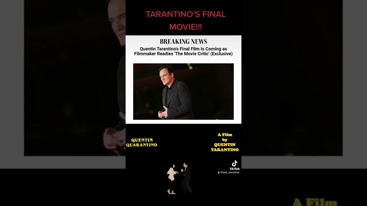 TARANTINO'S FINAL MOVIE!!! #shorts #youtubeshorts #streamingwars