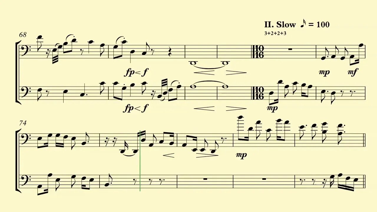 Richard Burdick's Duet for double bass and violoncello, Op. 290