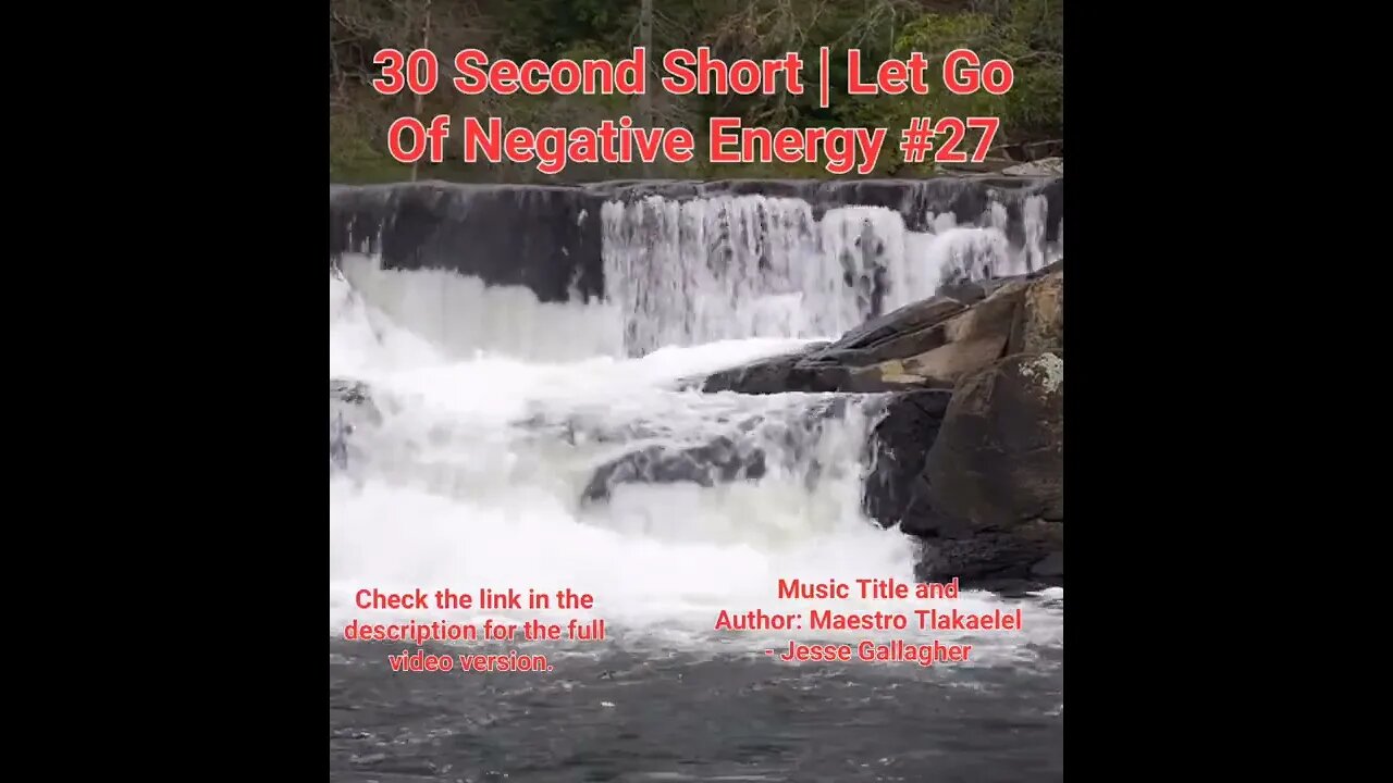 30 Second Short Of Let Go Of Negative Energy | #meditation #shorts #shortsvideo #waterfall #27