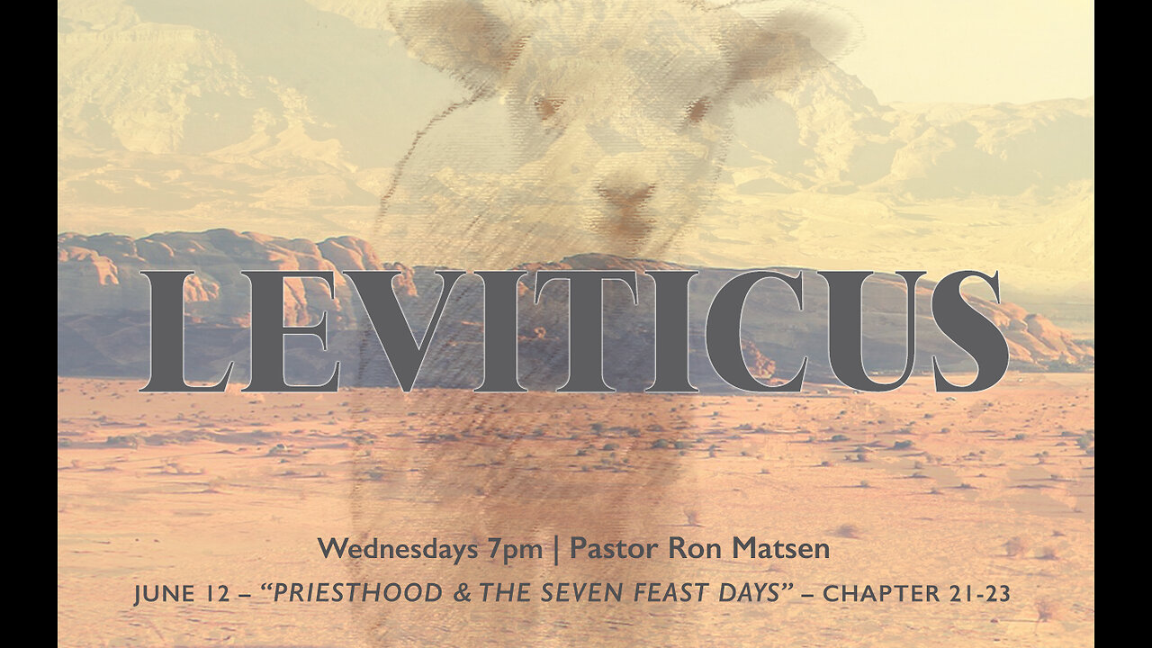 Wednesday Night Service - Book of Leviticus