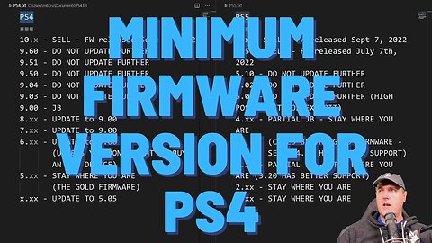 What Is the Minimum Firmware Version Your Jailbroken PS4 Can Go Back To using PS4 Wee Tools