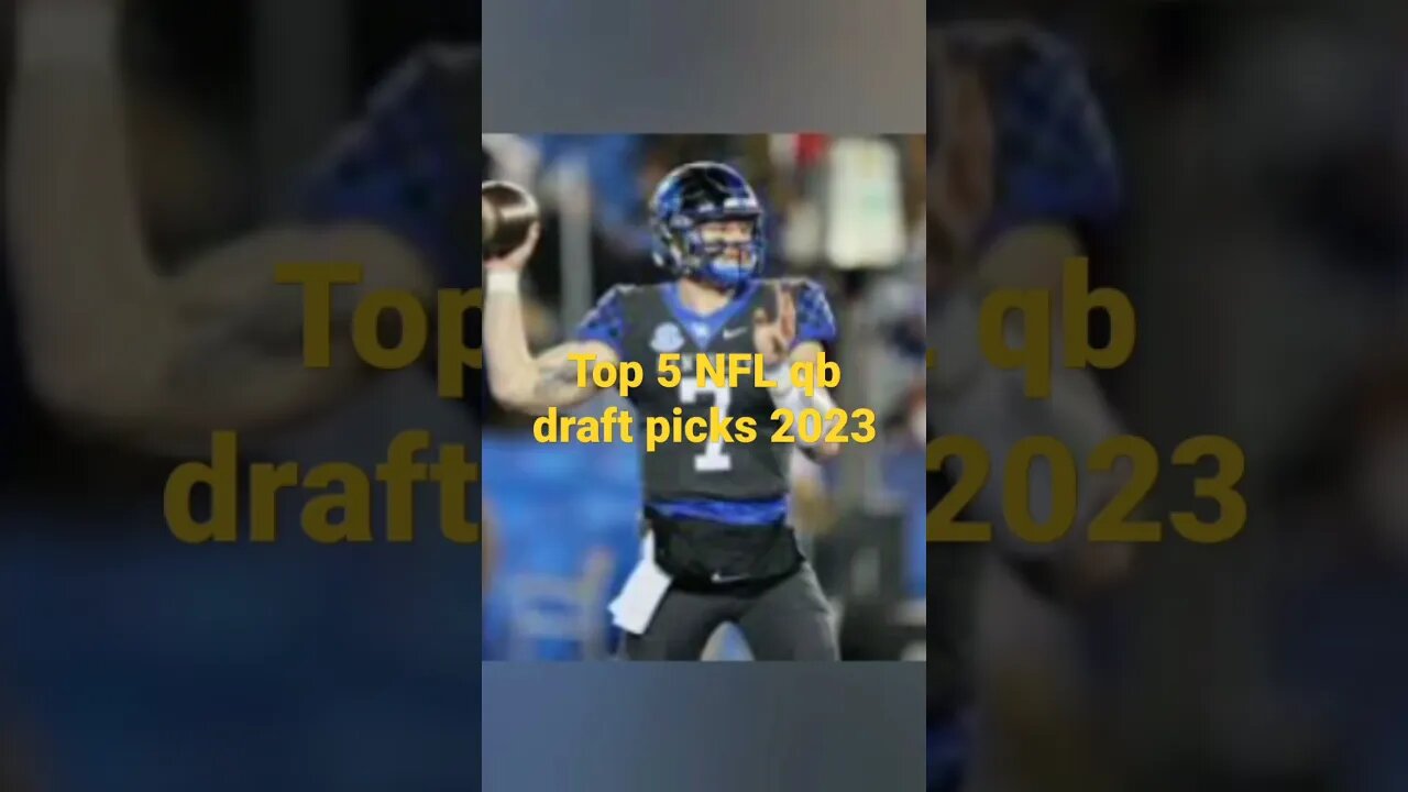 NFL Top 5 QB draft prospects 2023. #nfldraft #nfl #qb