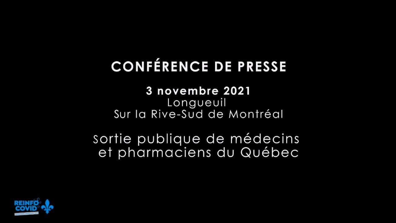 QUÉBEC - Conférence de presse du 3 novembre 2021