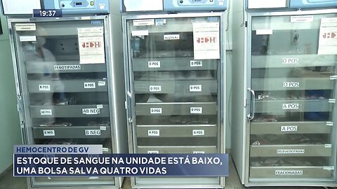 Hemocentro de GV: Estoque de Sangue na Unidade está Baixo, uma Bolsa Salva Quatro Vidas.