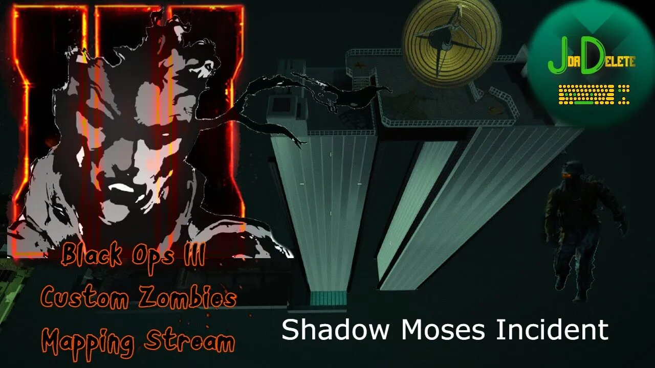 BO3 Custom Zombies Map Making Stream - Shadow Moses Incident (MGS) Comm Towers