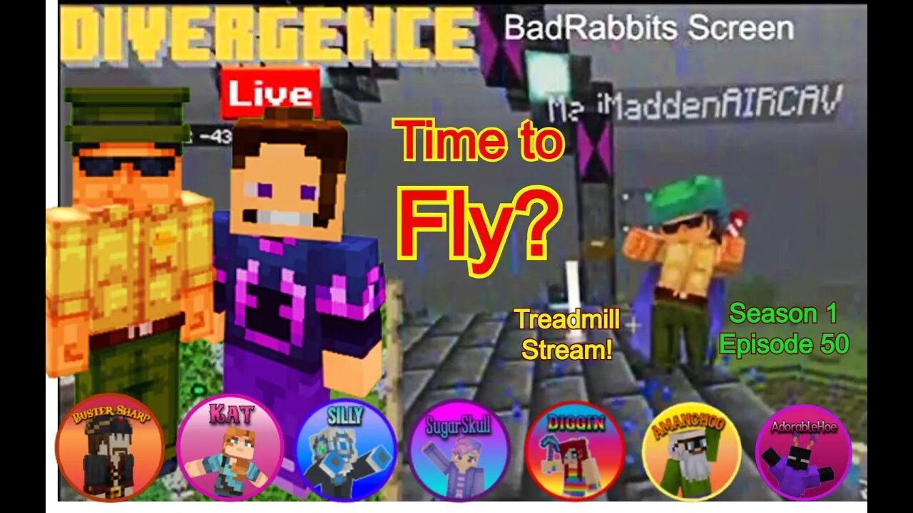 S1, EP50, Time to FLY??!! #MiM on the #DivergenceSMP!