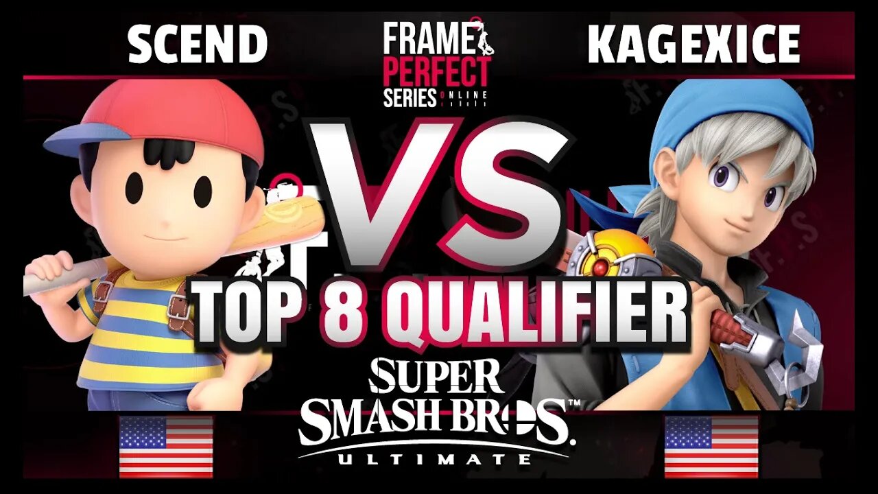 FPS6 Online - Scend (Ness) vs. AH | kagexice (Hero) - Super Smash Bros. Ultimate Top 8 Qualifier