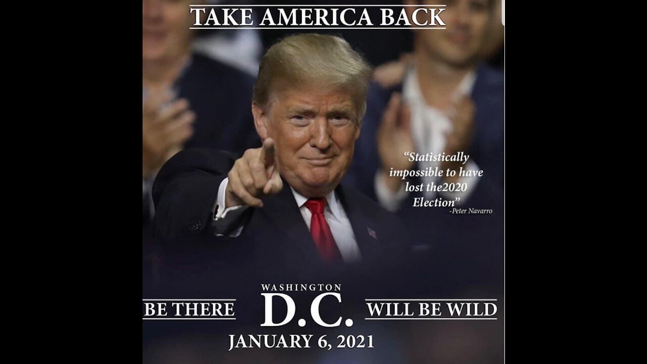 TAKE AMERICA BACK! BE THERE! January 6, 2021