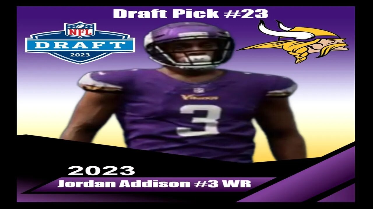 Madden 23 Jordan Addison NFL Draft 23 Creation