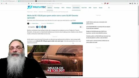 CARRO SUJO dá MULTA de R$ 130,00 Mais uma LEVA de LEIS para o ESTADO arrecadar seu DINHEIRO