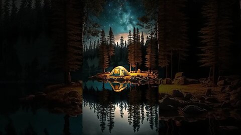 #camp #camping #forest #night #star #landscape #summer #digitalart #ringtone #nature #lake #shorts