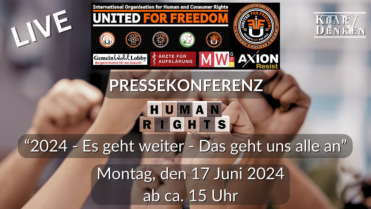 🔴💥LIVE | Pressekonferenz der internationalen Menschenrechtsorganisation "UNITED FOR FREEDOM"💥