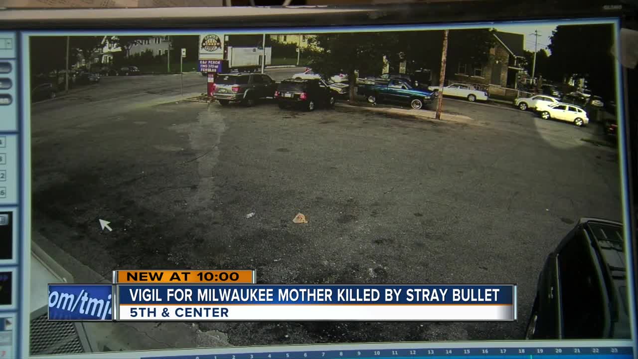 Community holds vigil for Milwaukee mom killed by stray bullet