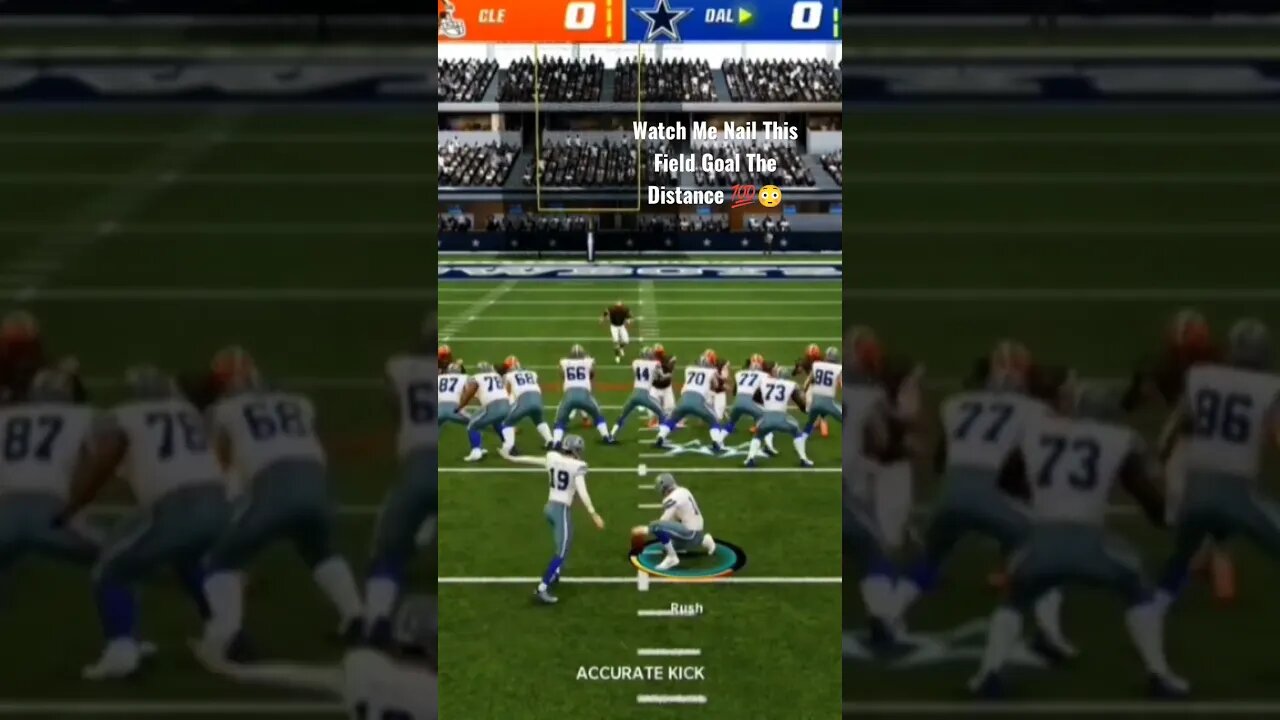 Amazing Field Goal Pure Accuracy 💯😳