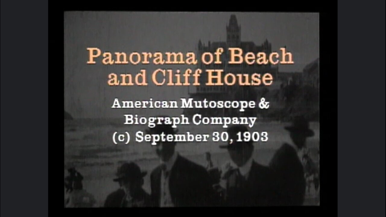 San Francisco Beachfront Gothic House Before The 1907 Fire (Original Black & White Film)