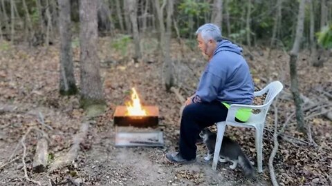 First Night On Our Offgrid Property and Cabin In The Woods