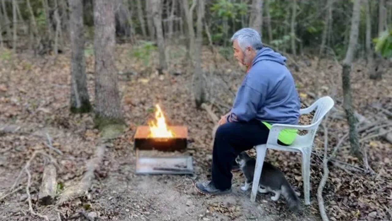 First Night On Our Offgrid Property and Cabin In The Woods