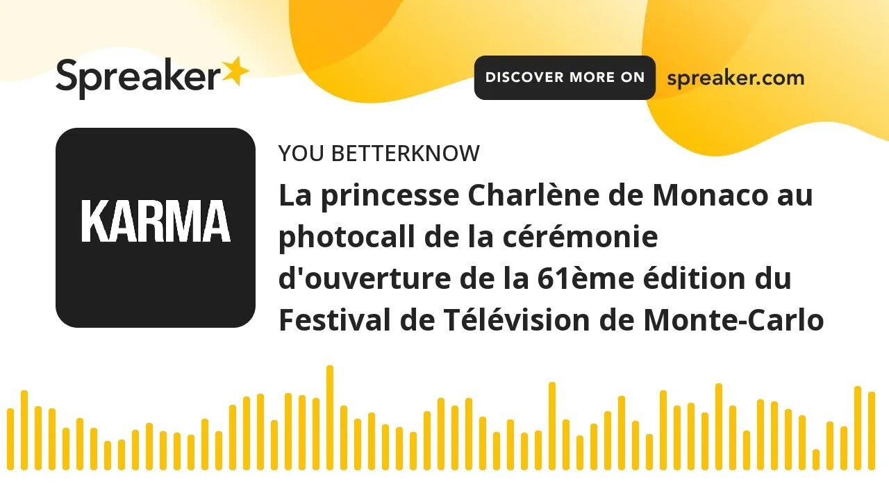 La princesse Charlène de Monaco au photocall de la cérémonie d'ouverture de la 61ème édition du Fest