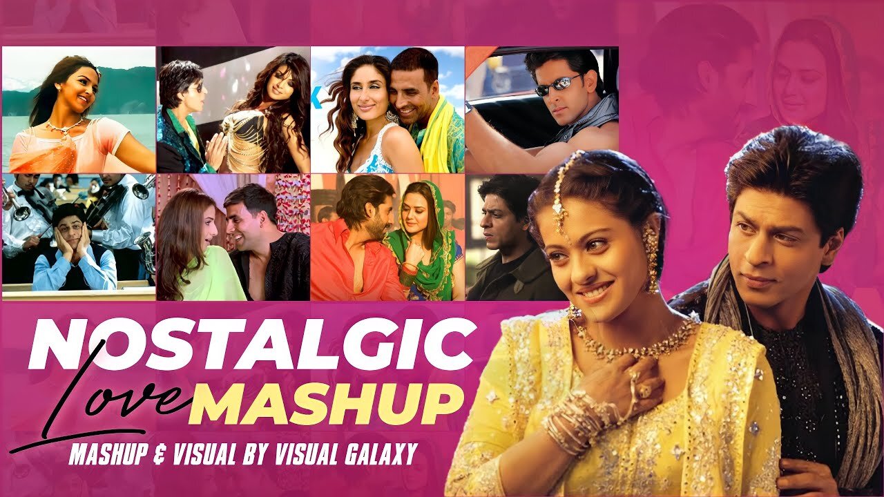 Nostalgic Love Mashup _ Visual Galaxy _ Shah Rukh Khan _ Falak Tak _ Bollywood Lofi Love Mashup 2023