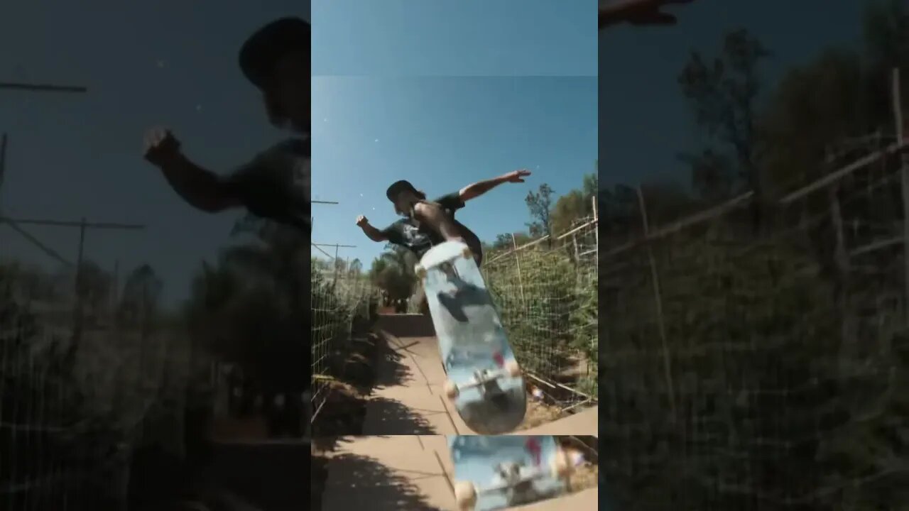 SKATEBOARDING IN A WEED FARM #shorts