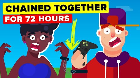 Chained to My Boyfriend for 72 Hours -- FUNNY CHALLENGE & EXPERIMENT