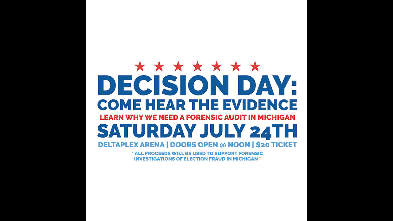 PART 1 - Decision Day: Come Hear the Evidence