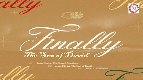 Finally: The Son of David