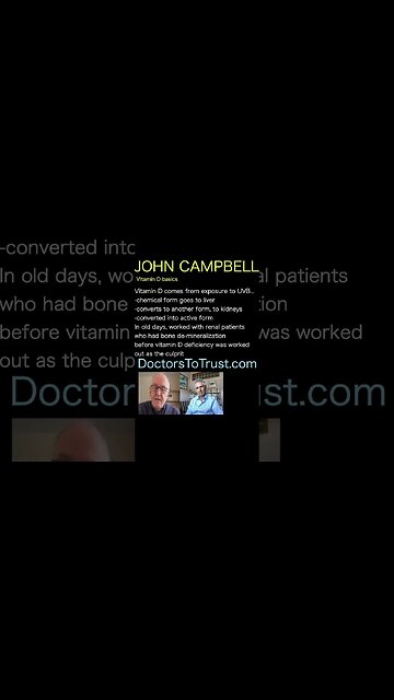 John Campbell. Vitamin D basics