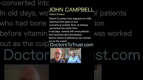 John Campbell. Vitamin D basics