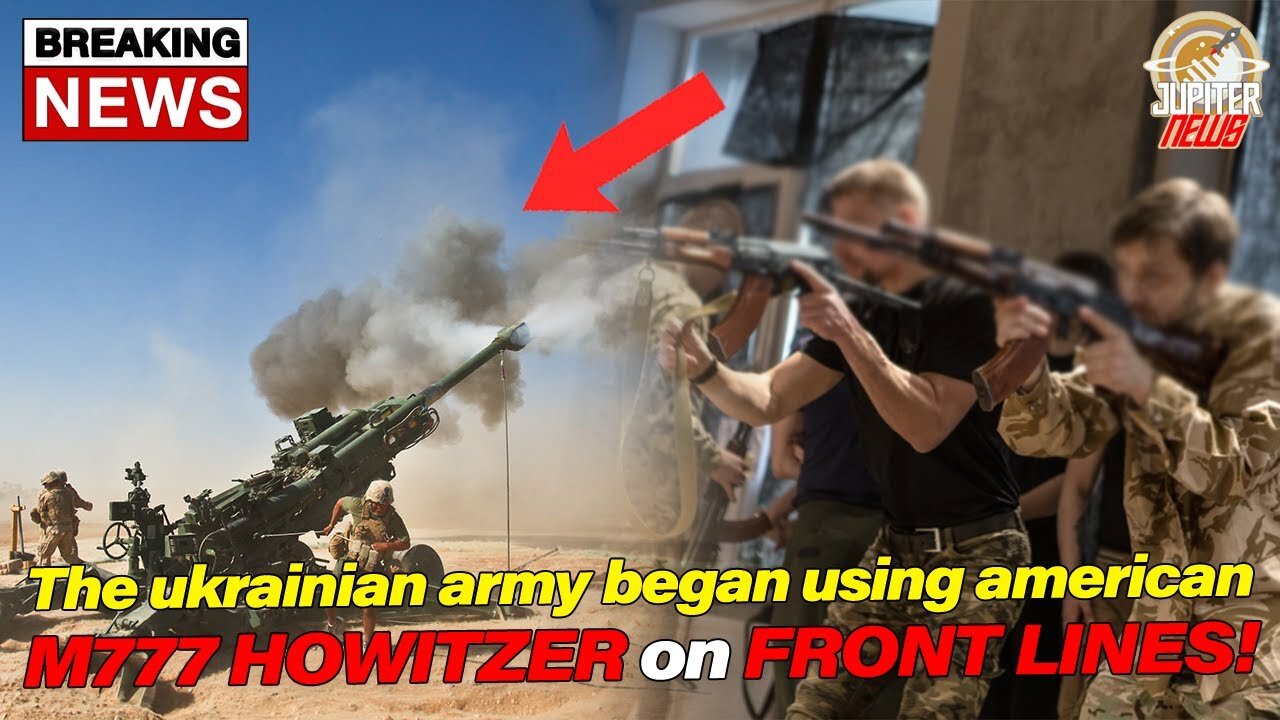 The Ukrainian Army has started using the US M777 howitzer on the front line!