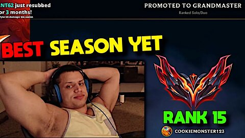 Tyler1 Hits Grandmaster - Rank 15 NA