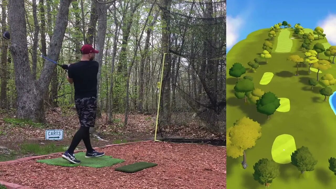 Native Oaks Golf Club - 18 Hole Sim Course Vlog Simulator on Garmin Approach R10 HTH Launch Monitor