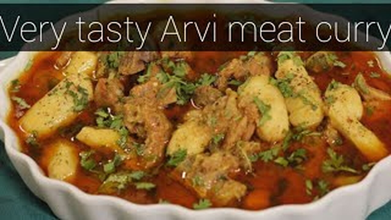 Aisa Arvi gosht Khane Walo Ki Zuban Se Taste Nahi Jaye ga | Arvi gosht Recipe by API ji k ideas,