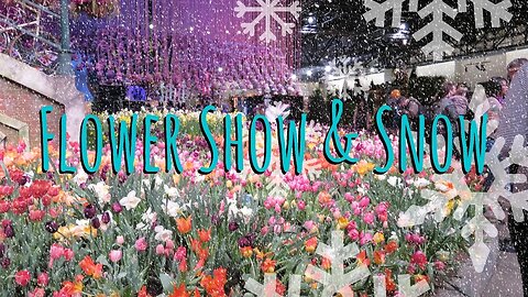 Flower Show & Snow ~ March 13, 2017